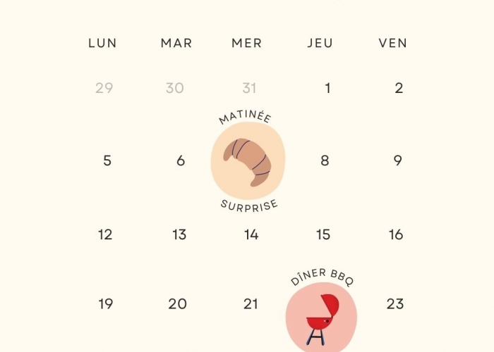 Beige Pastel Aesthetic Winter January 2023 Calendar Instagram Post